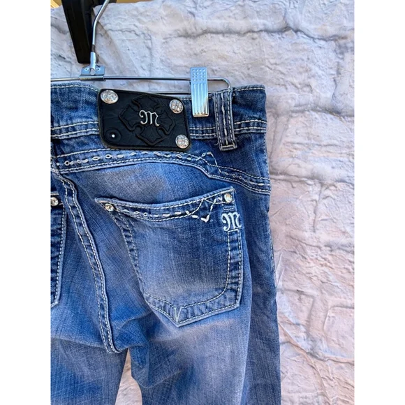Y2K style Women's Miss Me Blue Jeans Boot Cut Size 32 style JW5310B3Q - Picture 7 of 11